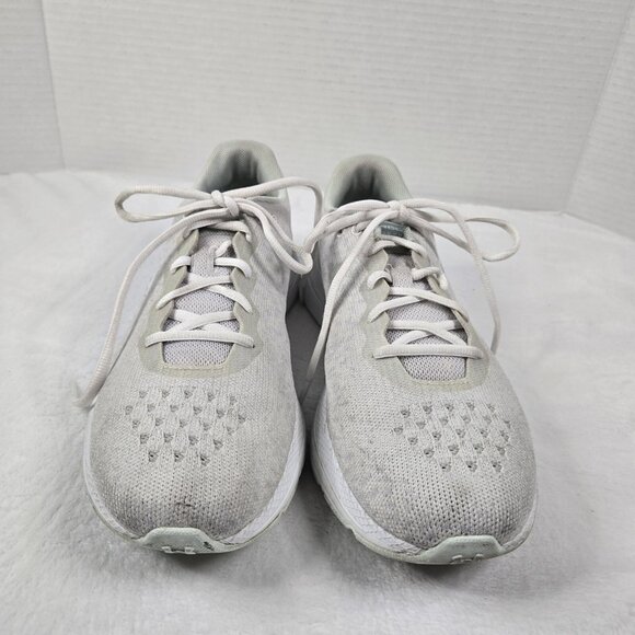 Under Armour Charged Impulse Knit Sneakerss Athletic White Grey Womens 9.5 - Picture 5 of 9